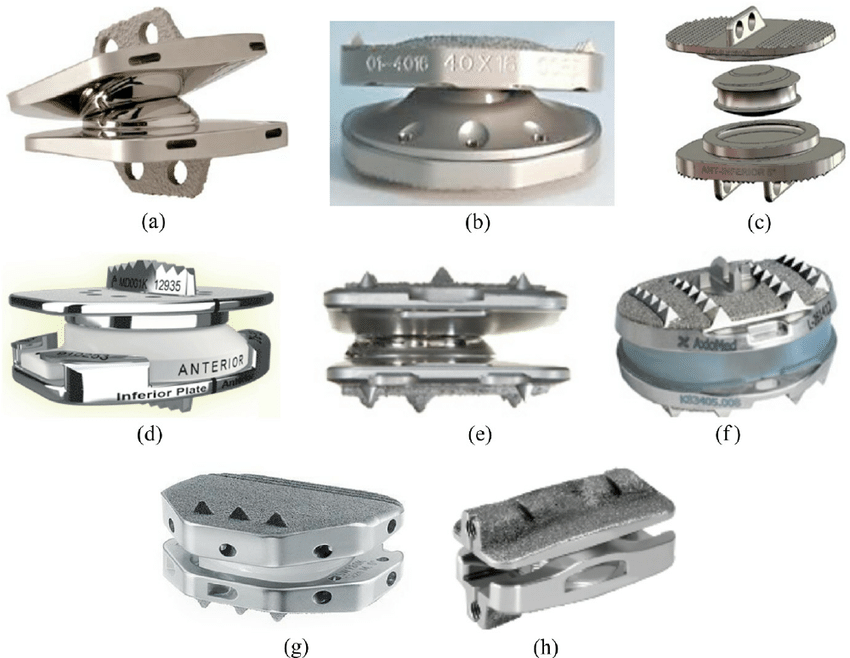  lumbar total disc replacement (TDR) implants