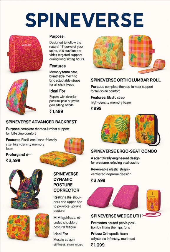 Back Pain Accessories Catalogue